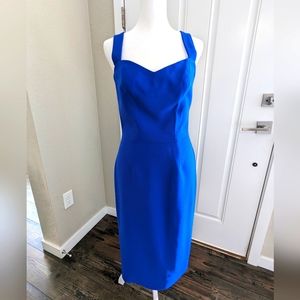 Vibrant blue dress the population dress